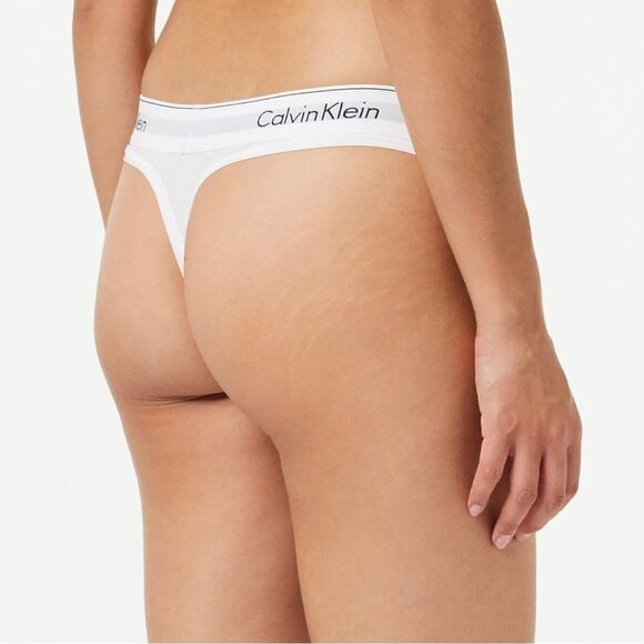 NWT Calvin Klein Thong - White - Size Medium - Picture 3 of 6